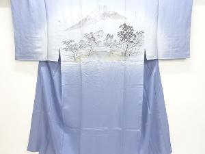 アンティーク　富士風景模様男物長襦袢